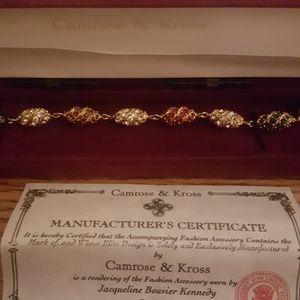 Camrose & Kross Jacqueline Kennedy bracelet new with certificate & jewelry box